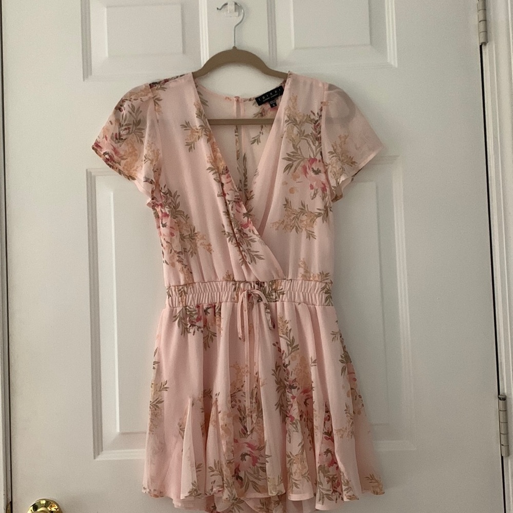 Francesca’s Floral Pink Romper